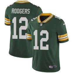 Nike Green Bay Packers #12 Aaron Rodgers Green Team Color NFL Vapor Untouchable Limited Jersey