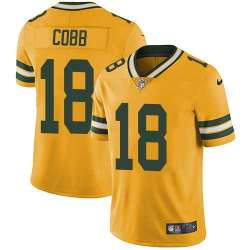 Nike Green Bay Packers #18 Randall Cobb Yellow NFL Vapor Untouchable Player Limited Jersey