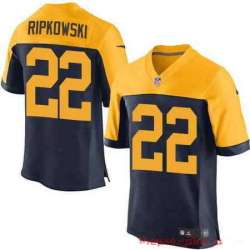 Nike Green Bay Packers #22 Aaron Ripkowski Navy Blue Blue Alternate Team Color Elite Jersey DingZhi