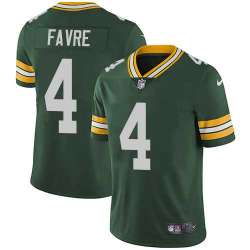 Nike Green Bay Packers #4 Brett Favre Green Team Color NFL Vapor Untouchable Limited Jersey