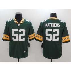 Nike Green Bay Packers #52 Matthews Green Vapor Untouchable Player Limited Jerseys