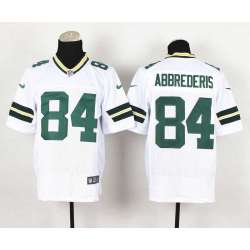 Nike Green Bay Packers #84 Jared Abbrederis 2014 White Team Color Men's NFL Elite Jersey DingZhi