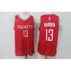 Nike Houston Rockets #13 James Harden Red Swingman Stitched NBA Jersey