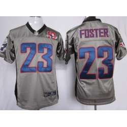 Nike Houston Texans #23 Arian Foster Gray Elite 10TH Jerseys