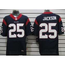 Nike Houston Texans #25 Kareem Jackson Blue Elite Jerseys
