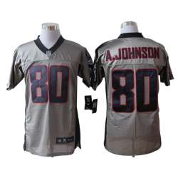 Nike Houston Texans #80 Andre Johnson Gray Elite Jerseys