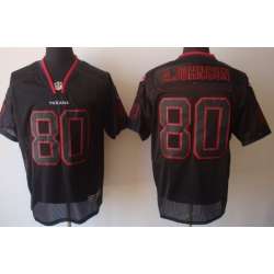 Nike Houston Texans #80 Andre Johnson Lights Out Black Elite Jerseys