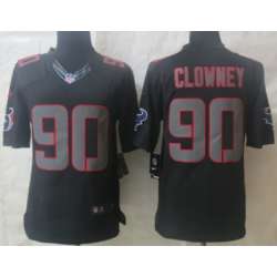 Nike Houston Texans #90 Jadeveon Clowney Black Impact Limited Jerseys