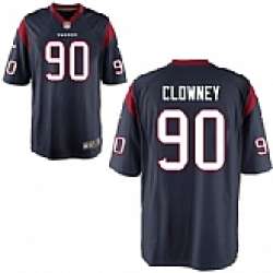 Nike Houston Texans #90 Jadeveon Clowney Navy Blue Game Jerseys