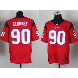 Nike Houston Texans #90 Jadeveon Clowney Red Elite Jerseys