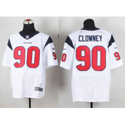 Nike Houston Texans #90 Jadeveon Clowney White Elite Jerseys