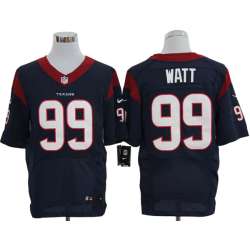 Nike Houston Texans #99 J.J. Watt Blue Elite Jerseys