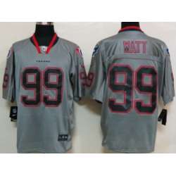 Nike Houston Texans #99 J.J. Watt Lights Out Gray Elite Jerseys