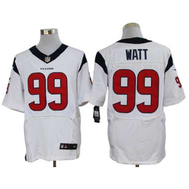 Nike Houston Texans #99 J.J. Watt White Elite Jerseys