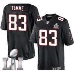Nike Jacob Tamme Youth Black Elite Jersey #83 NFL Alternate Atlanta Falcons Super Bowl LI 51