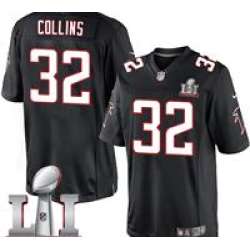 Nike Jalen Collins Youth Black Elite Jersey #32 NFL Alternate Atlanta Falcons Super Bowl LI 51