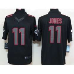 Nike Limited Atlanta Falcons #11 Julio Jones Black Impact Jerseys