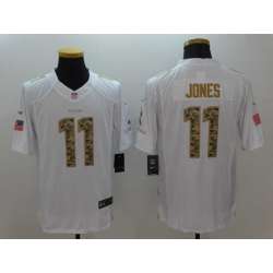 Nike Limited Atlanta Falcons #11 Julio Jones Salute To Service White Stitched Jersey
