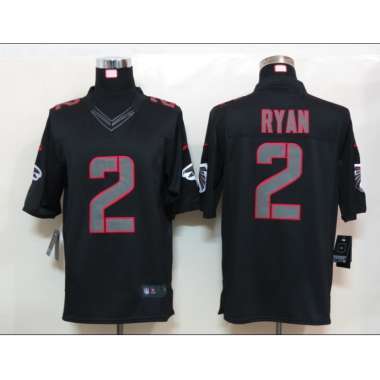 Nike Limited Atlanta Falcons #2 Ryan Impact Black Jerseys