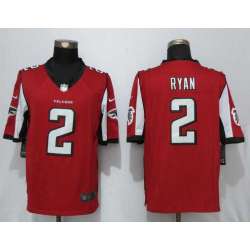 Nike Limited Atlanta Falcons #2 Ryan Red Stitched NFL Jersey