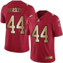Nike Limited Atlanta Falcons #44 Vic Beasley Red Gold Color Rush Jersey Dingwo