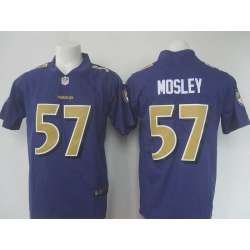Nike Limited Baltimore Ravens #57 C.J. Mosley Purple Men\'s 2016 Rush Stitched NFL Jersey
