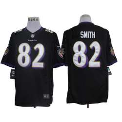 Nike Limited Baltimore Ravens #82 Torrey Smith Black Jerseys