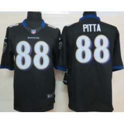 Nike Limited Baltimore Ravens #88 Dennis Pitta Black Jerseys