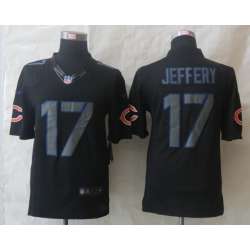 Nike Limited Chicago Bears #17 Jeffery Impact Black Jersey