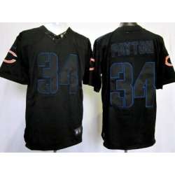Nike Limited Chicago Bears #34 Walter Payton Black Impact Jerseys