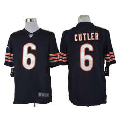Nike Limited Chicago Bears #6 Jay Cutler Blue Jerseys