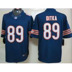 Nike Limited Chicago Bears #89 Mike Ditka Blue Jerseys