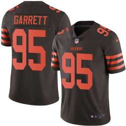Nike Limited Cleveland Browns #95 Myles Garrett Brown Color Rush Jersey Dingwo
