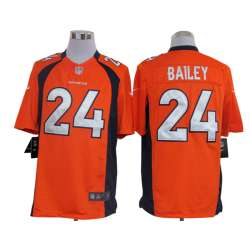 Nike Limited Denver Broncos #24 Champ Bailey Orange Jerseys