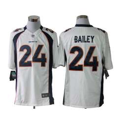 Nike Limited Denver Broncos #24 Champ Bailey White Jerseys
