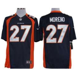 Nike Limited Denver Broncos #27 Knowshon Moreno Blue Jerseys