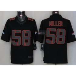 Nike Limited Denver Broncos #58 Von Miller Black Impact Jerseys