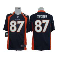 Nike Limited Denver Broncos #87 Eric Decker Blue Jerseys