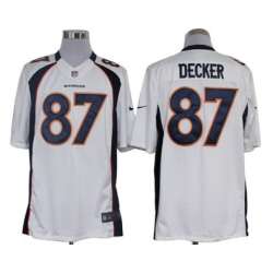 Nike Limited Denver Broncos #87 Eric Decker White Jerseys