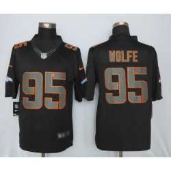 Nike Limited Denver Broncos #95 Wolfe Impact Black Stitched NFL Jersey
