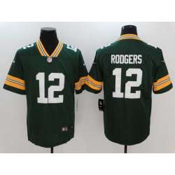 Nike Limited Green Bay Packers #12 Aaron Rodgers Green Vapor Untouchable Player Jersey