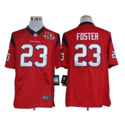 Nike Limited Houston Texans #23 Arian Foster Red 10TH Jerseys