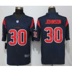 Nike Limited Houston Texans #30 Kevin Johnson Navy Blue Men's 2016 Rush Stitched NFL Jersey