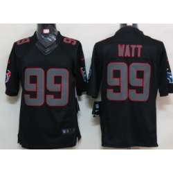 Nike Limited Houston Texans #99 J.J. Watt Black Impact Jerseys