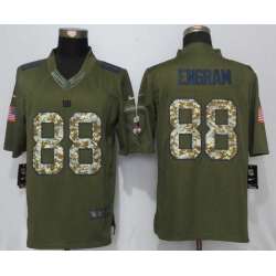 Nike Limited New York Giants #88 Evan Engram Green Salute To Service Jersey