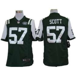 Nike Limited New York Jets #57 Bart Scott Green Jerseys
