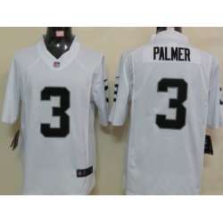 Nike Limited Oakland Raiders #3 Carson Palmer White Jerseys