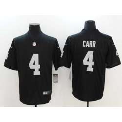 Nike Limited Oakland Raiders #4 Derek Carr Black Vapor Untouchable Jersey