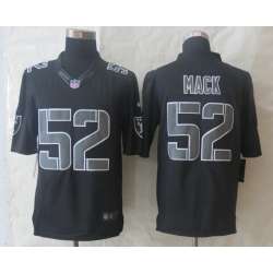 Nike Limited Oakland Raiders #52 Mack Impact Black Jerseys