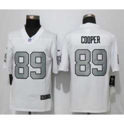 Nike Limited Oakland Raiders #89 Amari Cooper White Men\'s 2016 Rush Stitched NFL Jersey